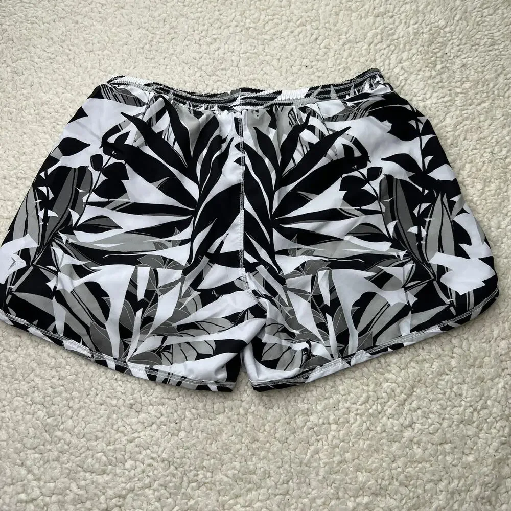 Old Navy Active Go Dry Black White Print Running Shorts XL 14